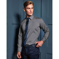 Chemise popeline ajustée à manches longues Premier PR204