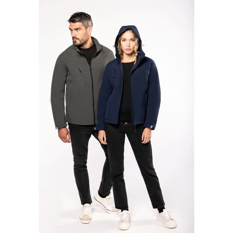Veste softshell à capuche amovible homme Kariban K413