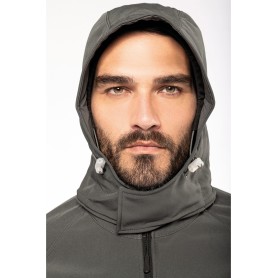 Veste softshell à capuche amovible homme Kariban K413