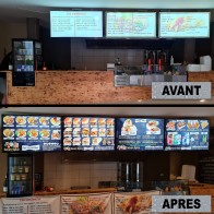 Digitale Menu Ecran Menu Tv Board Panneaux Numérique