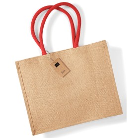 Sac de courses classique en toile de jute wm407