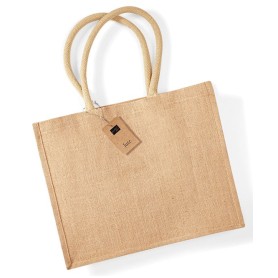 Sac de courses classique en toile de jute wm407