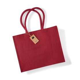 Sac de courses classique en toile de jute wm407