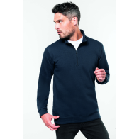 Sweat -Shirt col zippé-KARIBAN K478