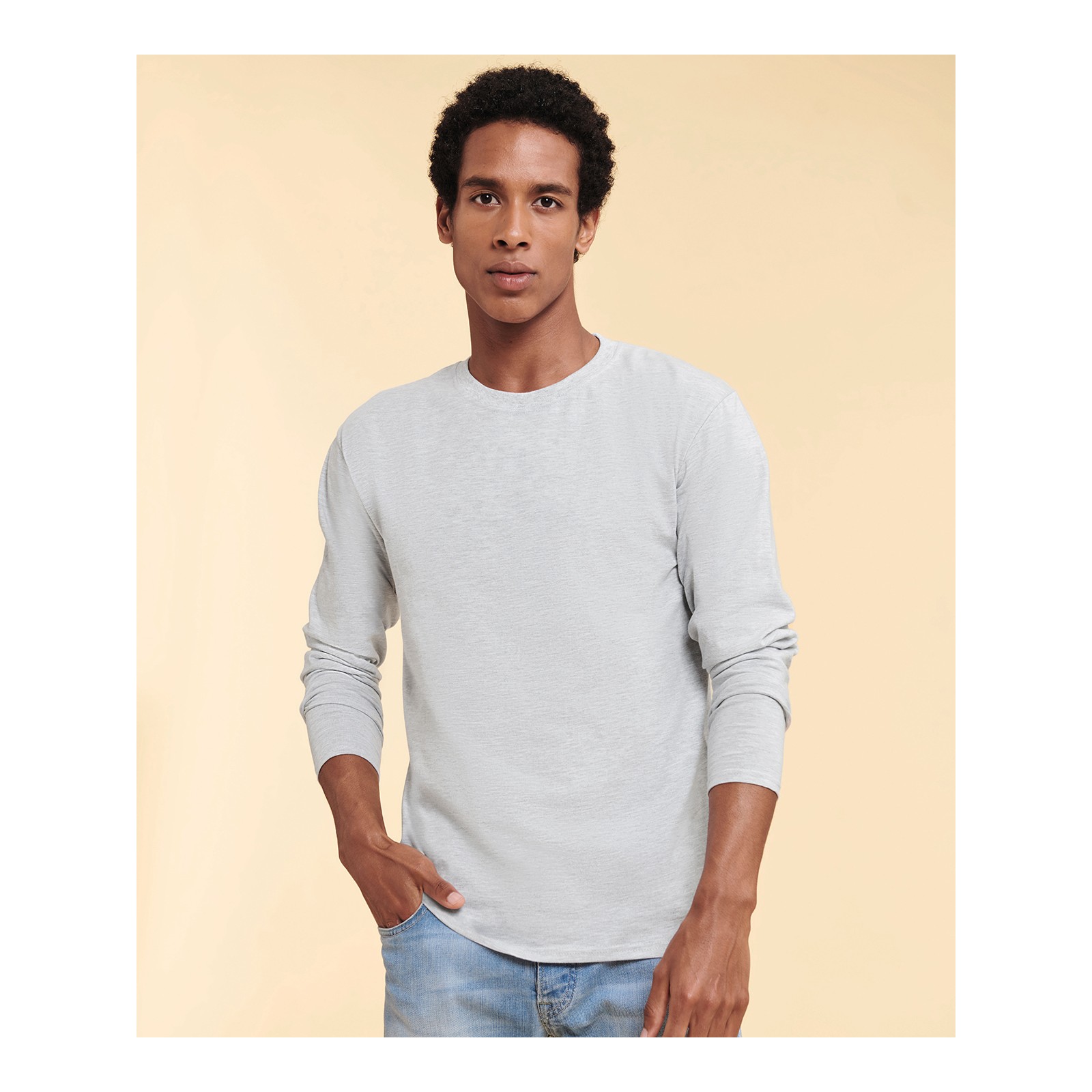 T-shirt manches longues Iconic 195 Ringspun Premium Long Sleeve T-Fruit of the Loom