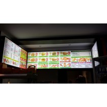 Impression numérique quadri, Autocollant, adhésifs imprimée pour caisson lumineux backlight