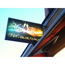 Impression numérique quadri, Autocollant, adhésifs imprimée pour caisson lumineux backlight