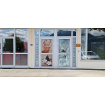 Impression numérique quadri dépoli polymère, Autocollant, adhésifs imprimée pour vitres