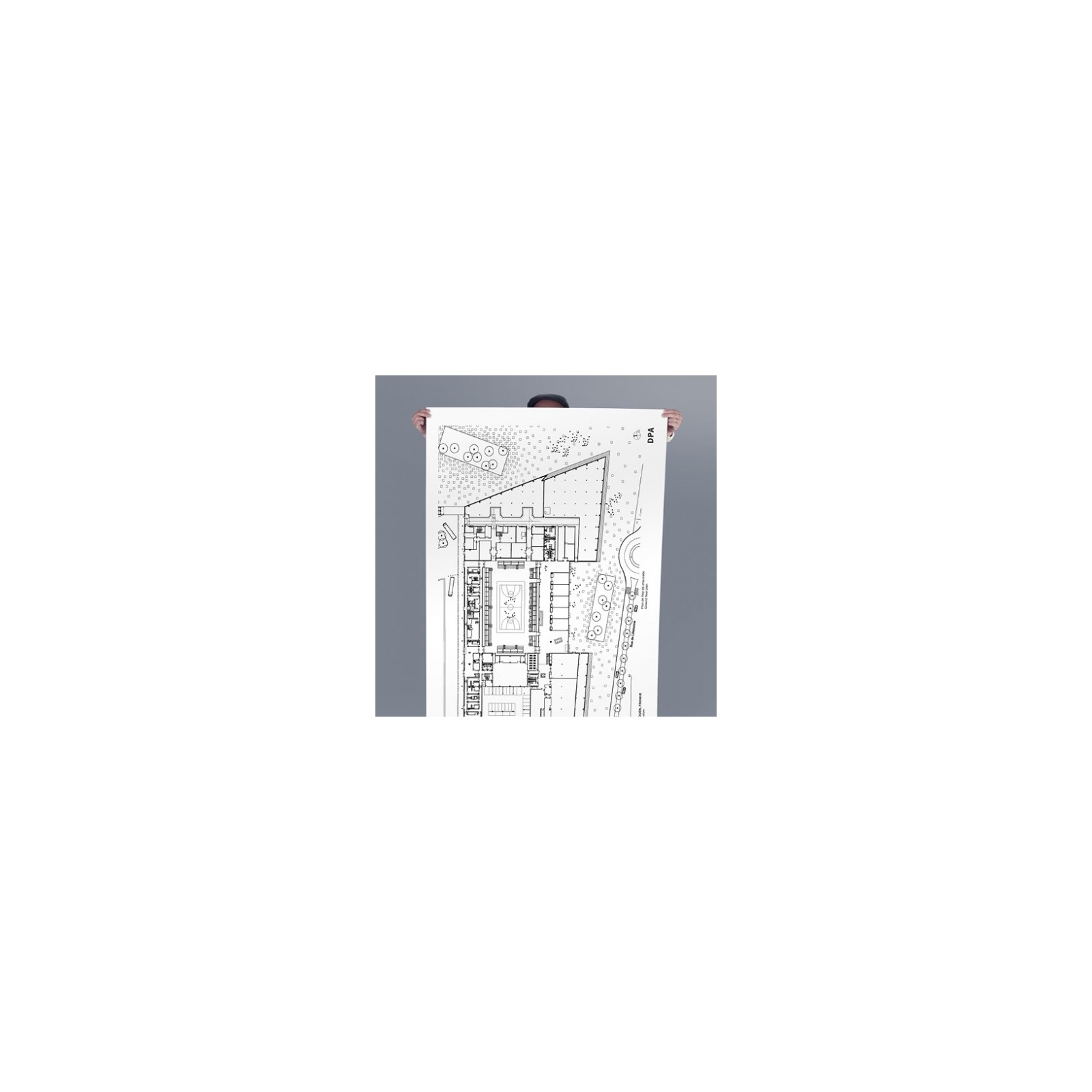 Impression Plan sur Papier Blanc Mat 90g - Taille A0