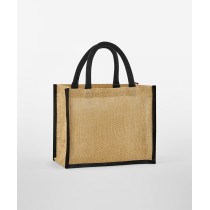 Tote Bag mini en jute amidonné naturel Westford® Wild WM473