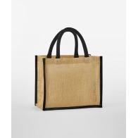 Tote Bag mini en jute amidonné naturel Westford® Wild WM473