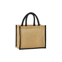 Tote Bag mini en jute amidonné naturel Westford® Wild WM473