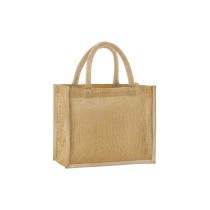 Tote Bag mini en jute amidonné naturel Westford® Wild WM473