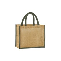 Tote Bag mini en jute amidonné naturel Westford® Wild WM473