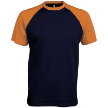 T-shirt Base Ball 165 KARIBAN Bi-couleur K330