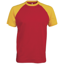 T-shirt Base Ball 165 KARIBAN Bi-couleur K330