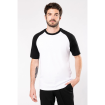 T-shirt Base Ball 165 KARIBAN Bi-couleur
