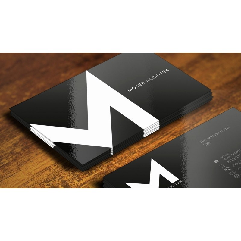 Cartes de Visite Finitions Pelliculage Mat - Tirages Exprèss 24-48h