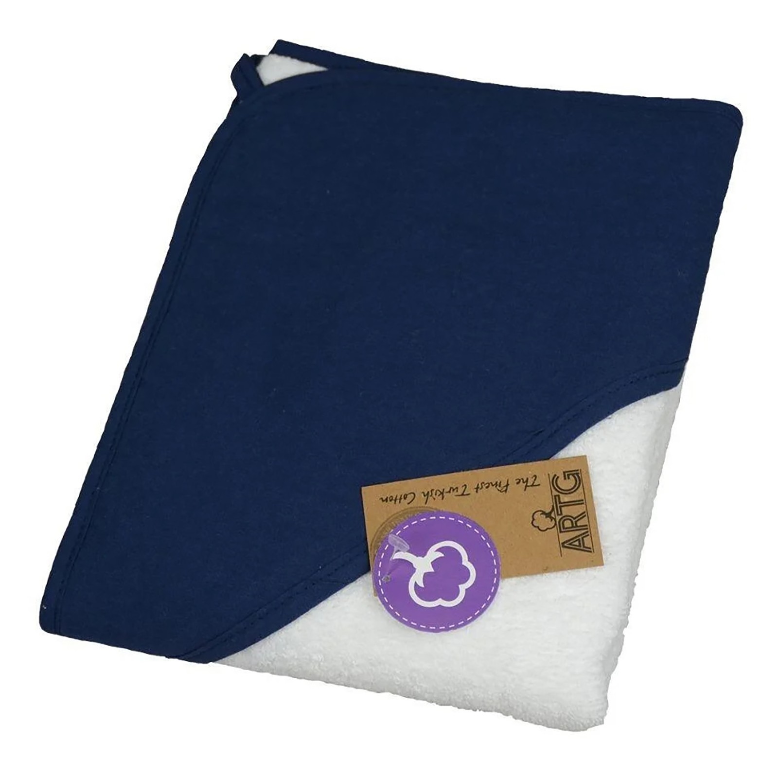 ARTG PRINT-Me® Serviette Bébé à capuchon AR731 Bleu