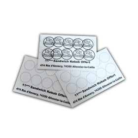 Cartes de Fidélité Support Offset luxe 300g/m² 85x54mm