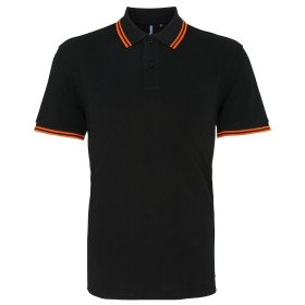 Polo passepoilé coupe classique homme col contrasté Asquith & Fox AQ011