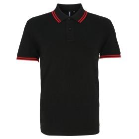 Polo passepoilé coupe classique homme col contrasté Asquith & Fox AQ011