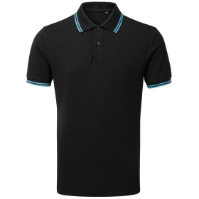 Polo passepoilé coupe classique homme col contrasté Asquith & Fox AQ011