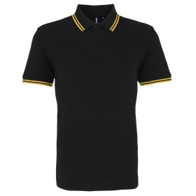 Polo passepoilé coupe classique homme col contrasté Asquith & Fox AQ011