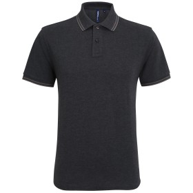Polo passepoilé coupe classique homme col contrasté Asquith & Fox AQ011