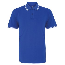 Polo passepoilé coupe classique homme col contrasté Asquith & Fox AQ011