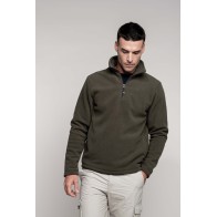 Polaires Kariban Enzo Col zippé, 100% polyester micropolaire anti-boulochage. Col zippé. 2 poches côtés.