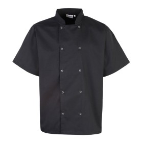 Veste de cuisinier à manches courtes boutons - pression Premier PR664