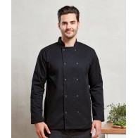 Veste de cuisinier à Manches Longues à boutons - pression-PREMIER