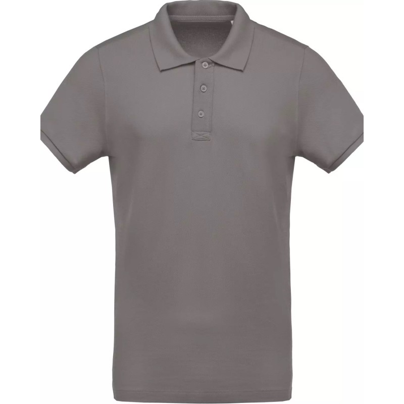 Polo piqué Bio Manches Courtes Homme-KARIBAN