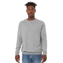 Sweat unisexe col rond manches set-in intérieur micro polaire BE045