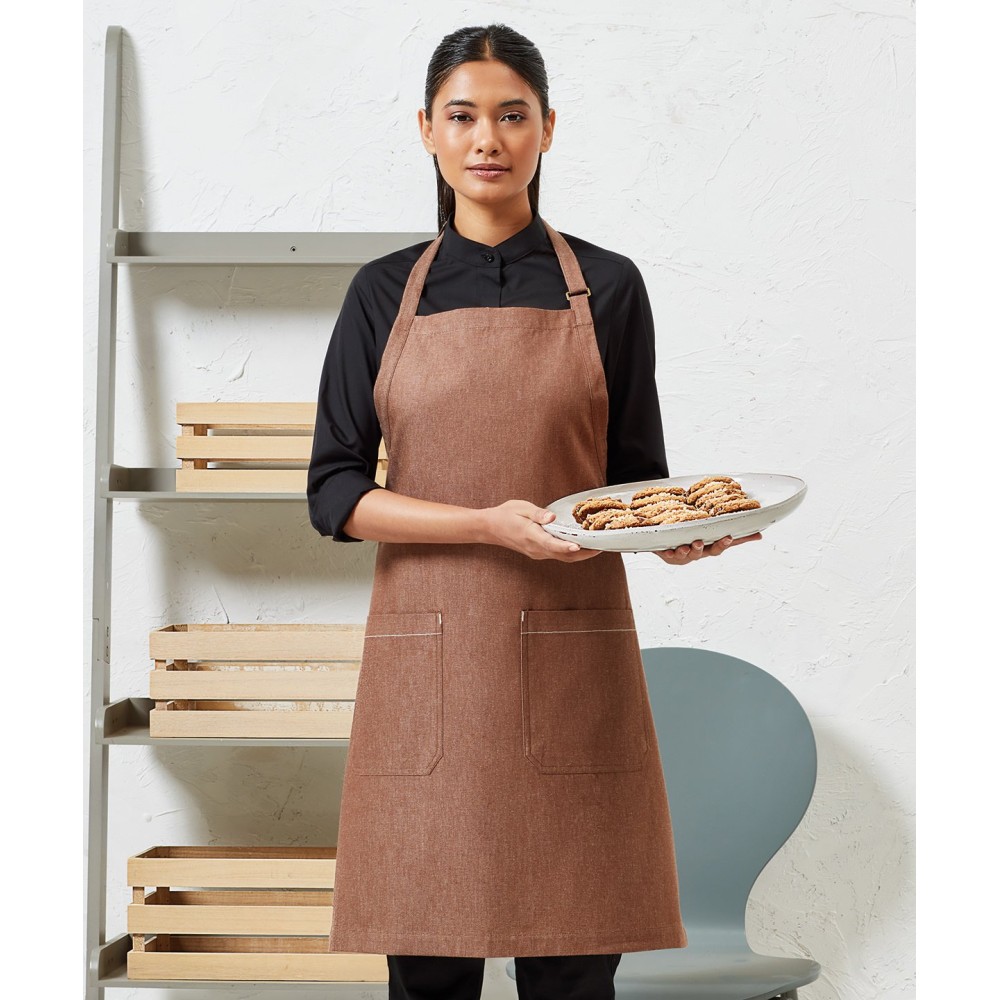 Tablier en denim biologique durable issu du commerce équitable Premier