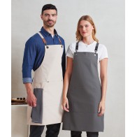 Tablier bavette à bretelles croisées dans le dos CLIP 'N' CLASP PREMIER