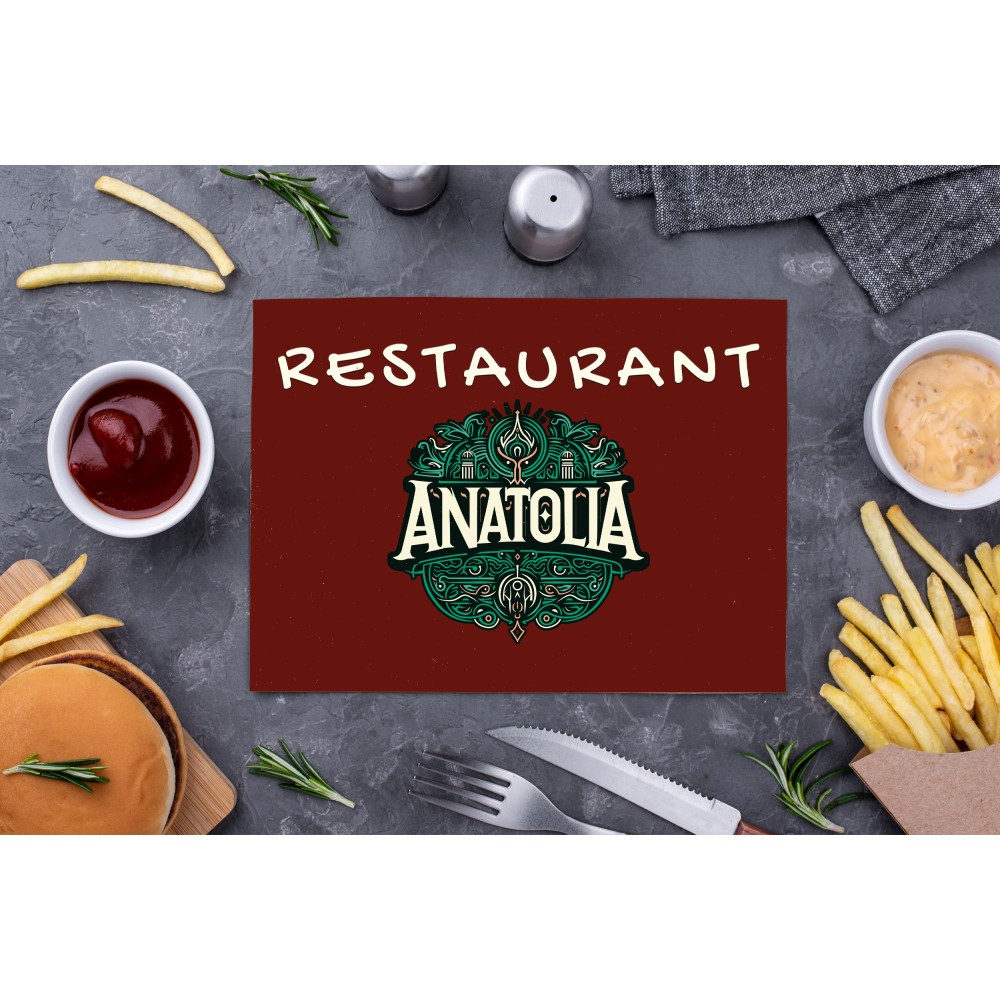 Set de table A3 Recto 90g/m² papier offset Restaurant Anatolia Annemasse 7 Rue Léon Guersillon, 74100 Annemasse